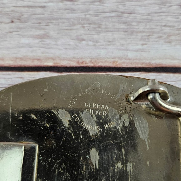 Montana Silversmiths World Hospitality Ltd. Inc. Vintage Buckle German silver - Picture 5 of 5